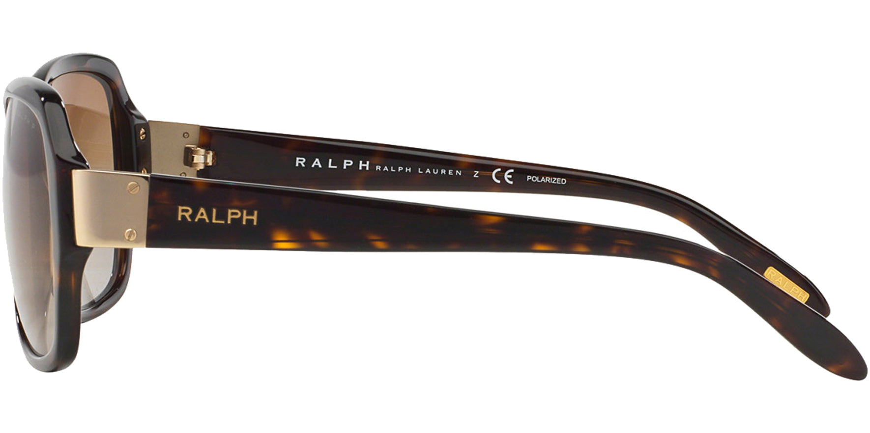 Ralph Lauren Polarized Shiny Dark Havana Squared Butterfly - Eyedictive