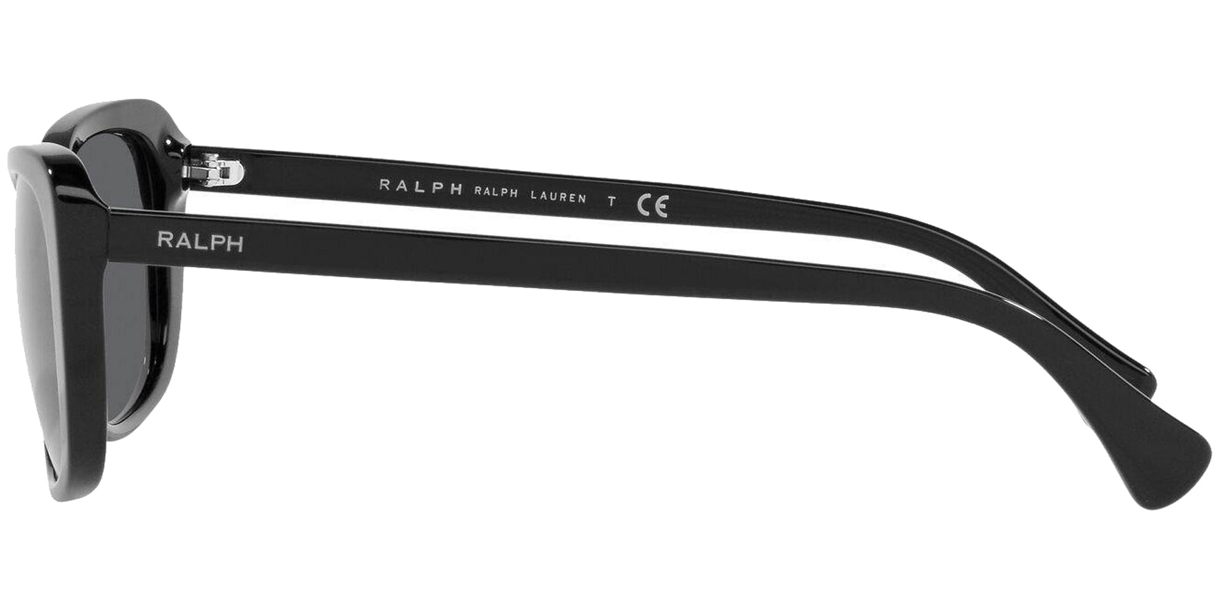 Ralph By Ralph Lauren Shiny Black Rectangular Cat Eye - Eyedictive