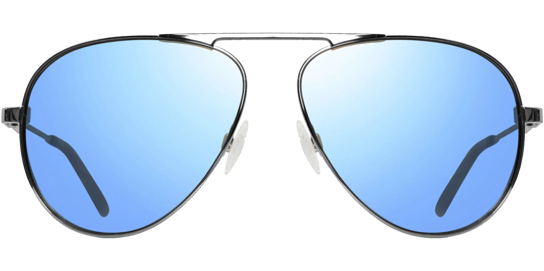 Revo Metro Polarized Stainless Steel Single Bridge Aviator - Eyedictive