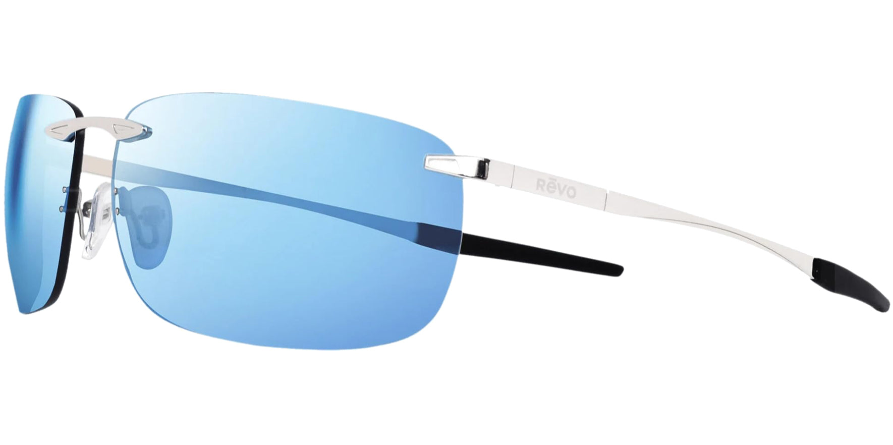 Revo Descend Z Polarized Rimless Wrap w/ Mirror Lens