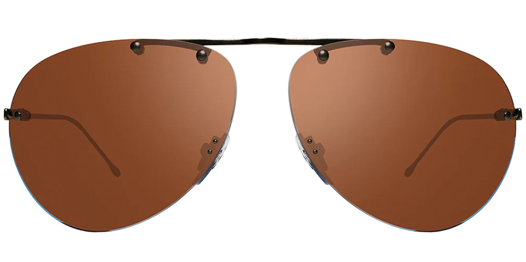 Revo Air 2 Polarized Ultra-Lightweight Titanium Rimless Aviator - Eyedictive