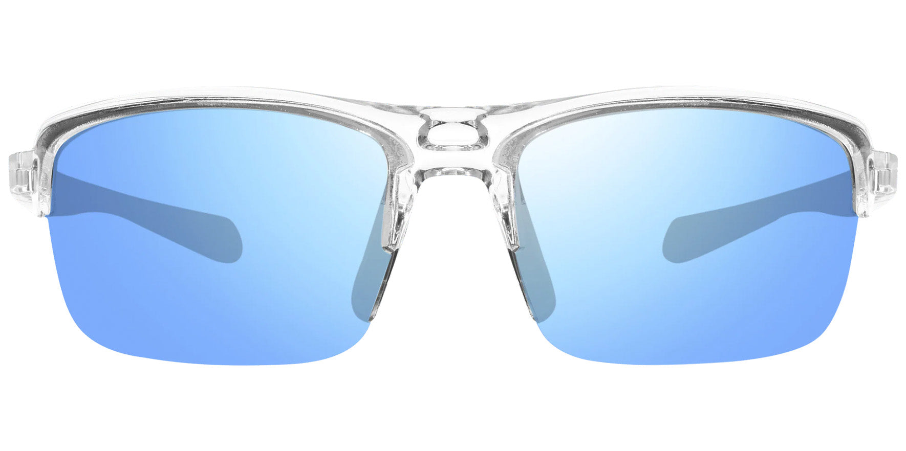 Revo Crux N Polarized Semi-Rimless Wrap w/ Mirror Lens