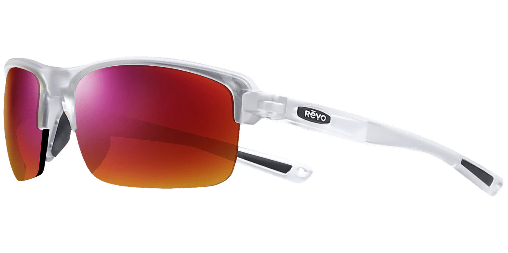 Revo Crux N Polarized Semi-Rimless Wrap w/ Mirror Lens
