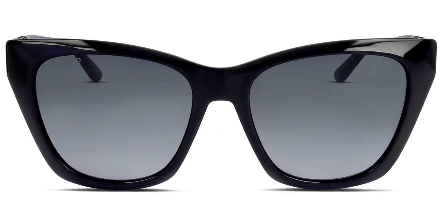 Jimmy Choo Rikki Black Beveled Cat-Eye w/ Gradient Lens