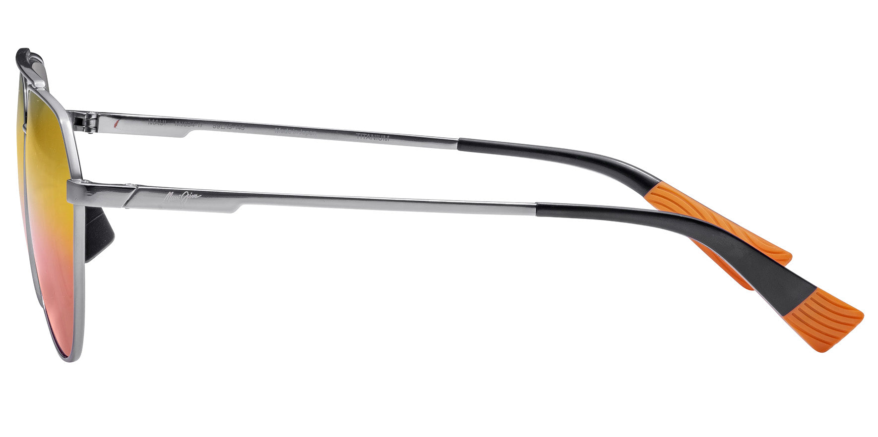 Maui Jim Waiwai Polarized Titanium Modern Aviator