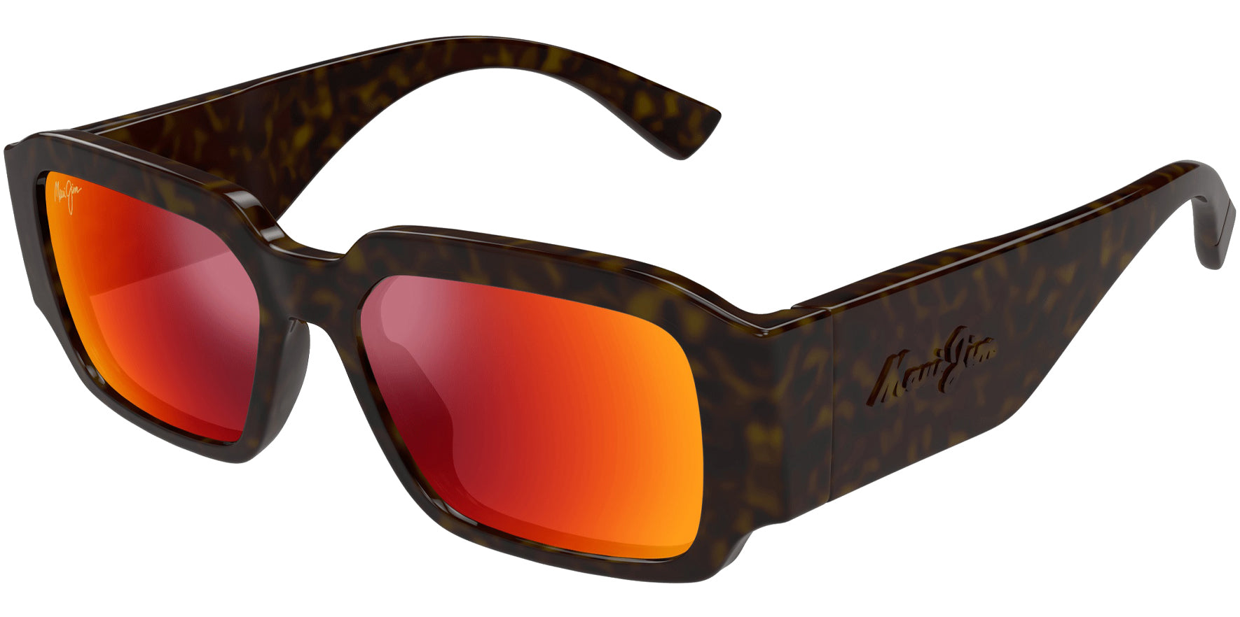 Maui Jim Polarized Kupale Wide Temple Rectangle