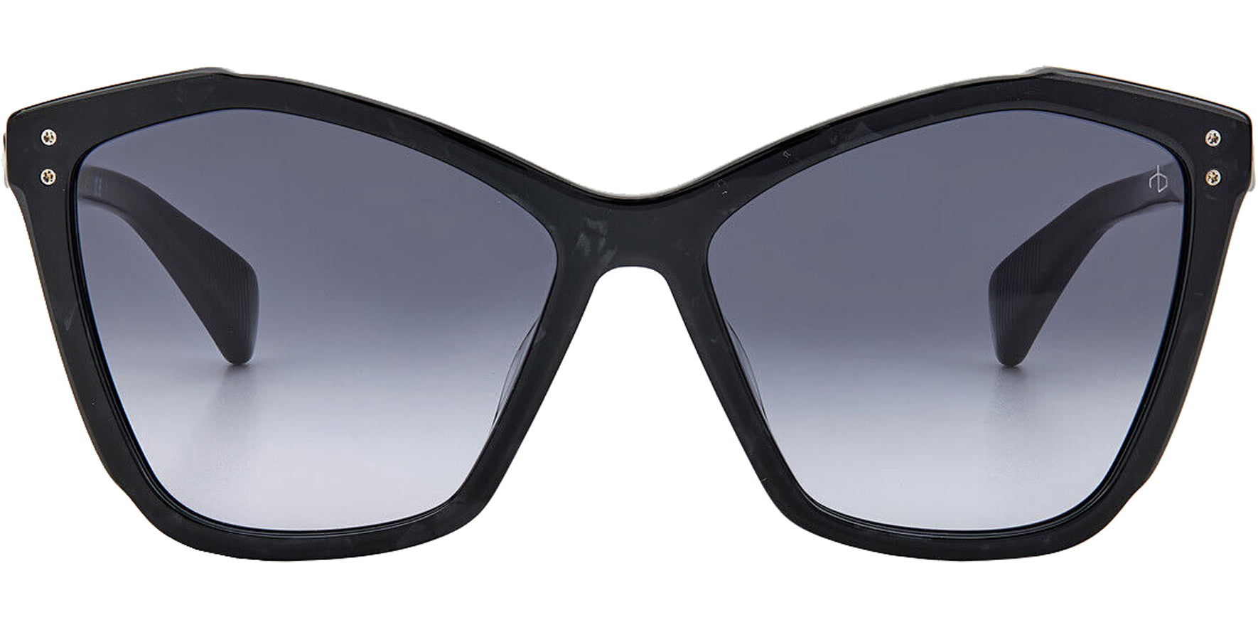 Rag & Bone Black Mother of Pearl Geometric Cat Eye - Eyedictive