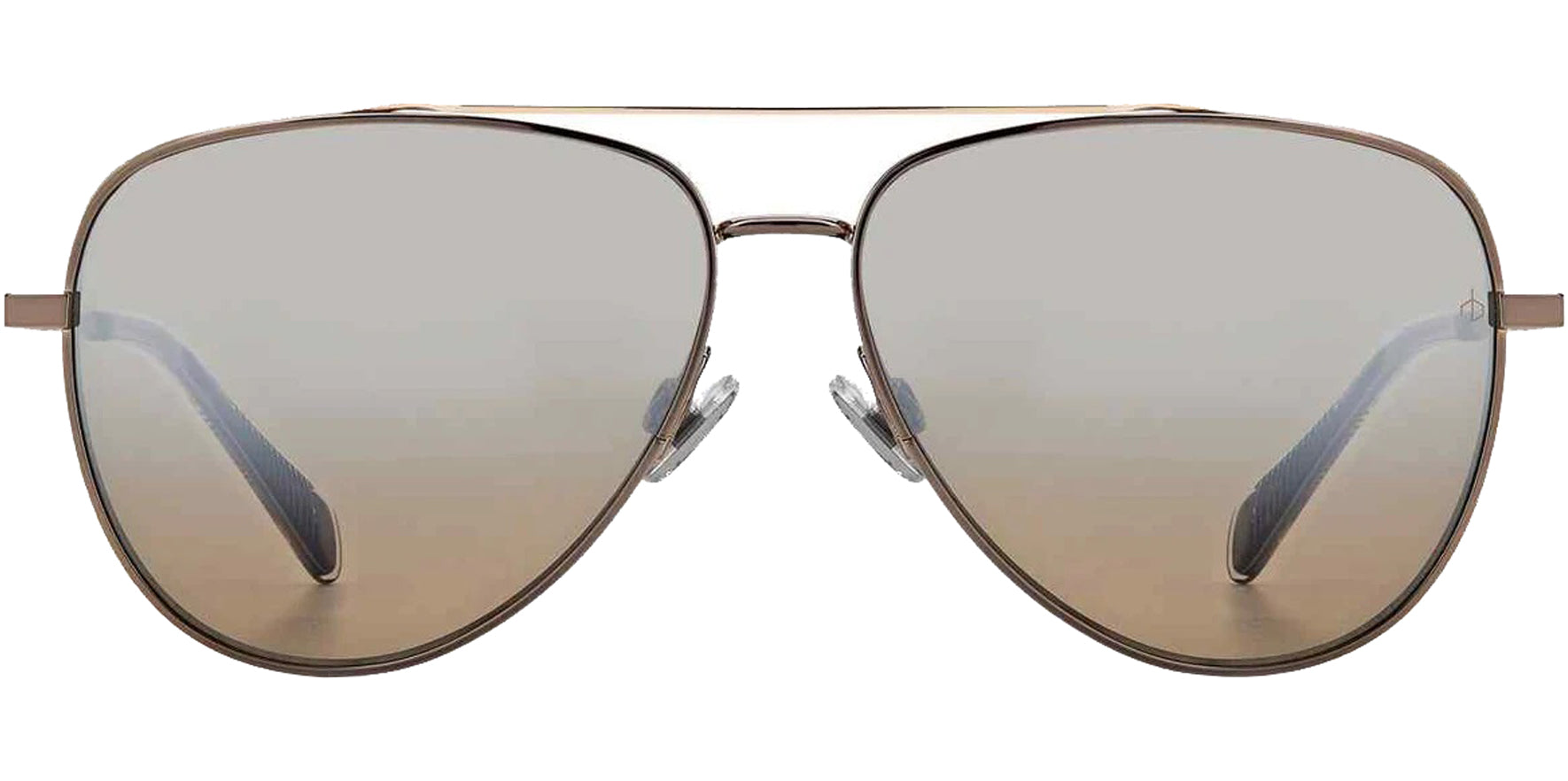 Rag & Bone Grey/Gold Titanium Aviator - Eyedictive