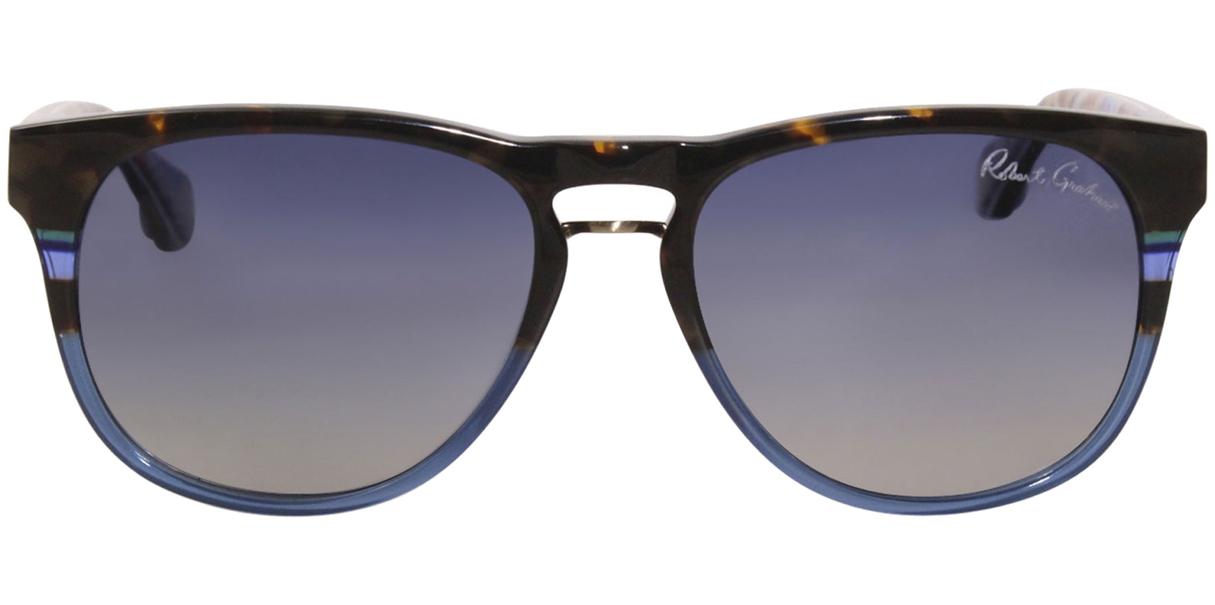 Robert Graham Warren Polarized Tortoise Soft Square w/ Gradient Lens