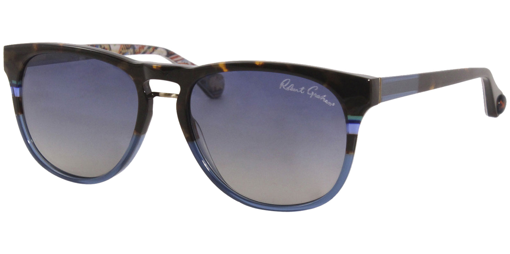 Robert Graham Warren Polarized Tortoise Soft Square w/ Gradient Lens