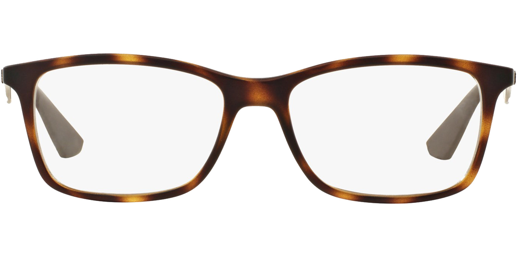 Ray-Ban Matte Havana Soft Square Eyeglass Frames - Eyedictive