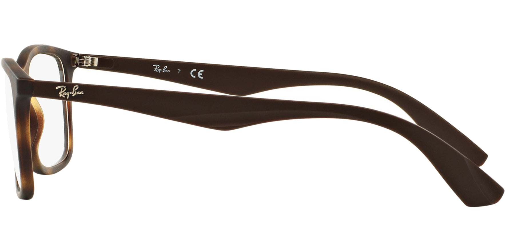 Ray-Ban Matte Havana Soft Square Eyeglass Frames - Eyedictive