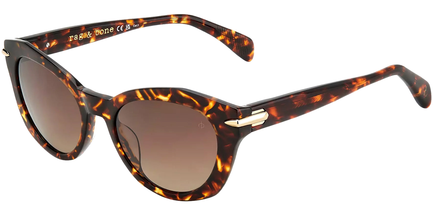 Rag & Bone Lily Round Cat Eye w/ Gradient Lens - Eyedictive