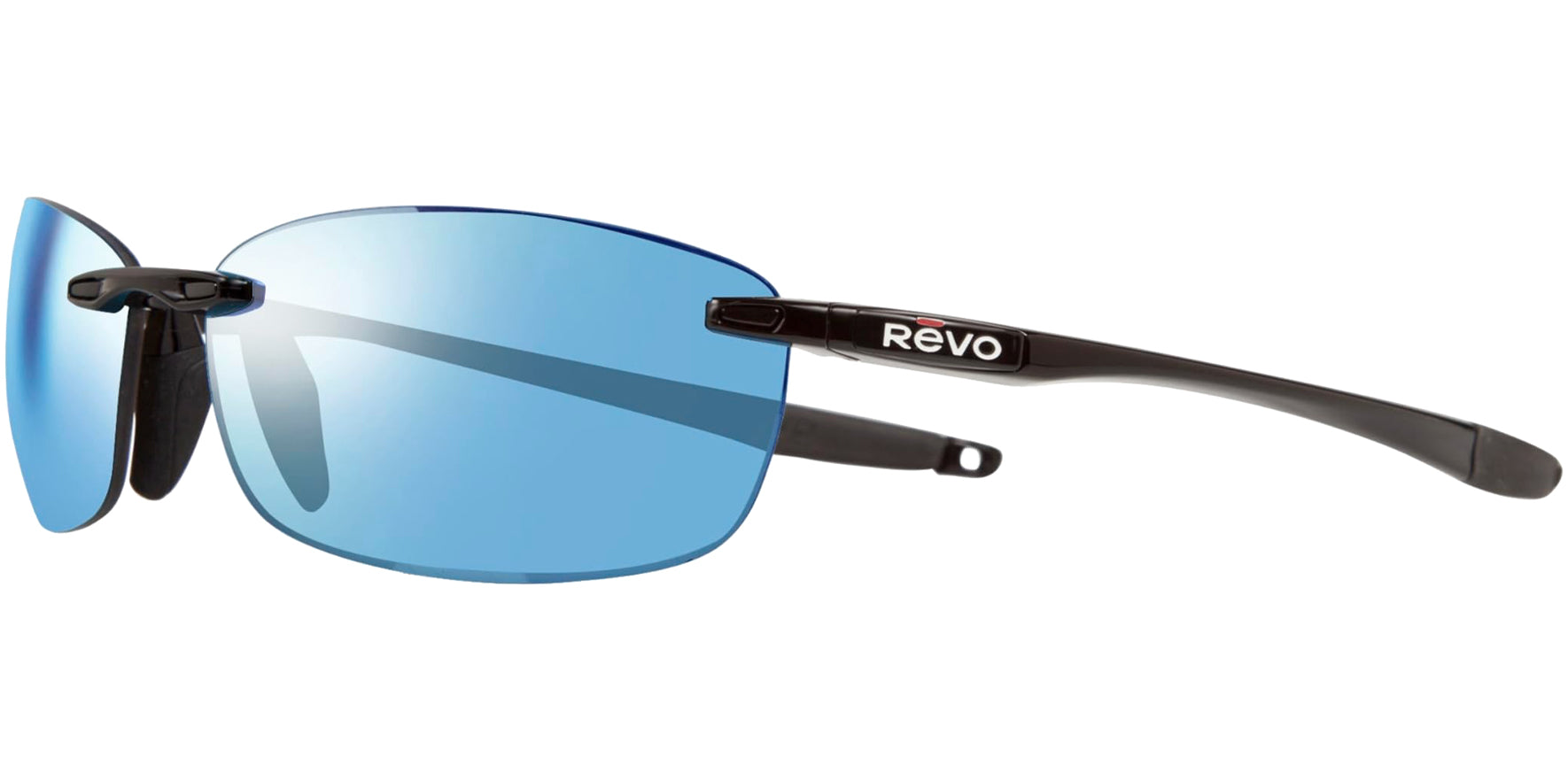Revo Descend E Polarized Rimless Wrap w/ Mirror Lens