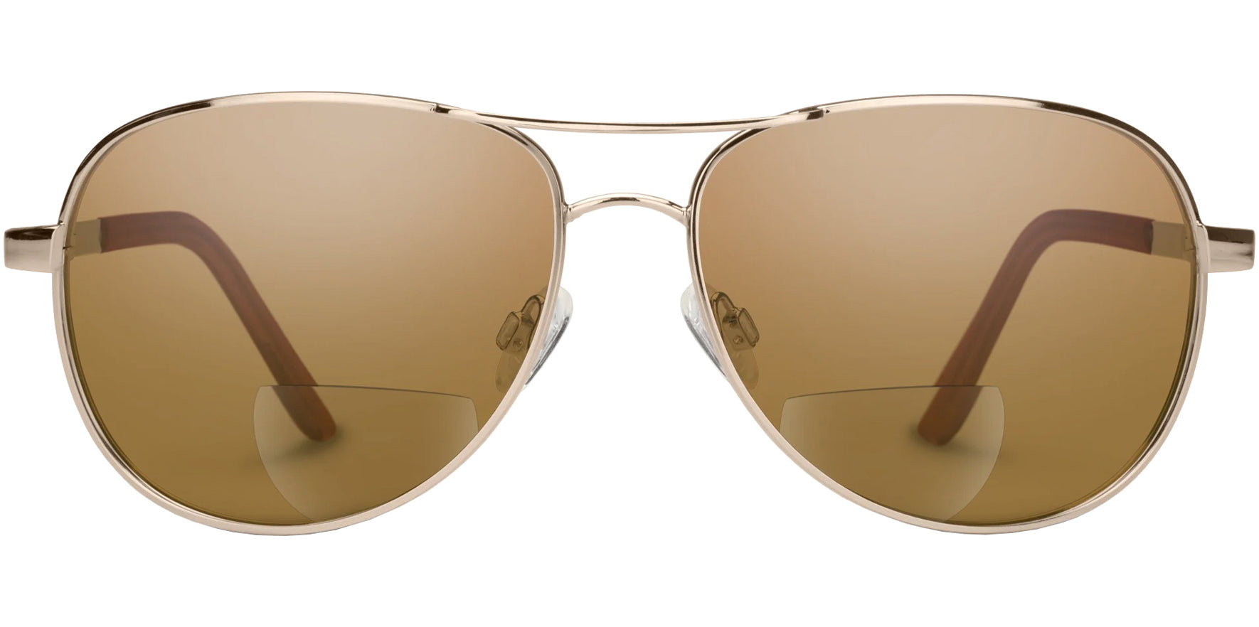 Suncloud Polarized Gold-Tone Aviator +1.50 Reader