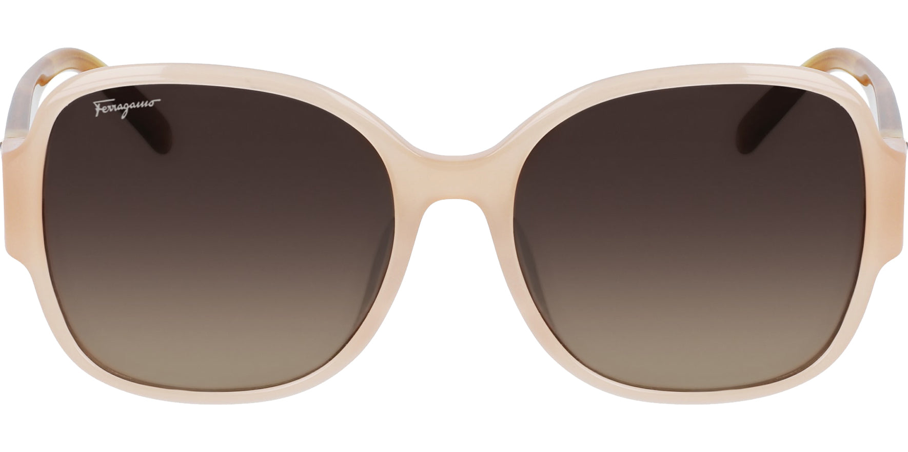 Salvatore Ferragamo Beige/Light Tortoise Alt Fit Butterfly w/ Gradient Lens - Eyedictive