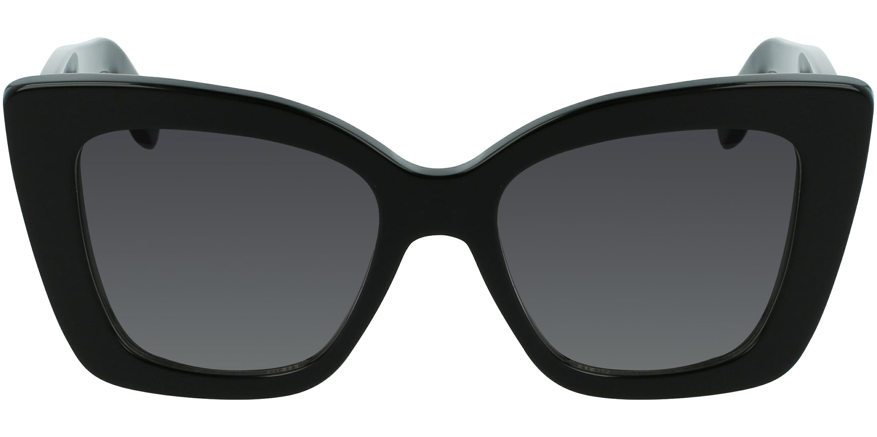 Salvatore Ferragamo Black Chunky Butterfly W/ Gradient Lens