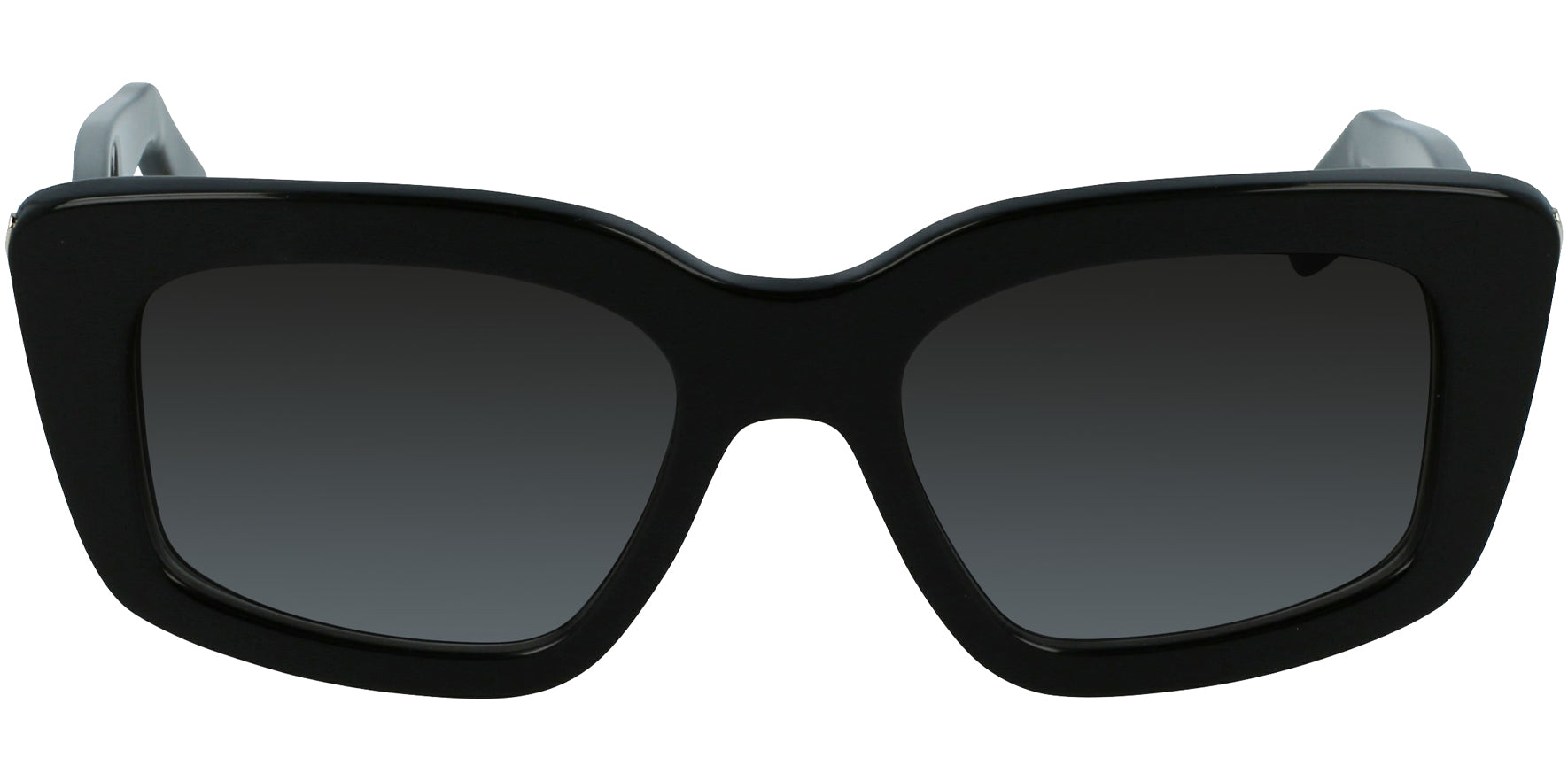 Salvatore Ferragamo Black Chunky Squared Cat Eye W/ Gradient Lens - Eyedictive