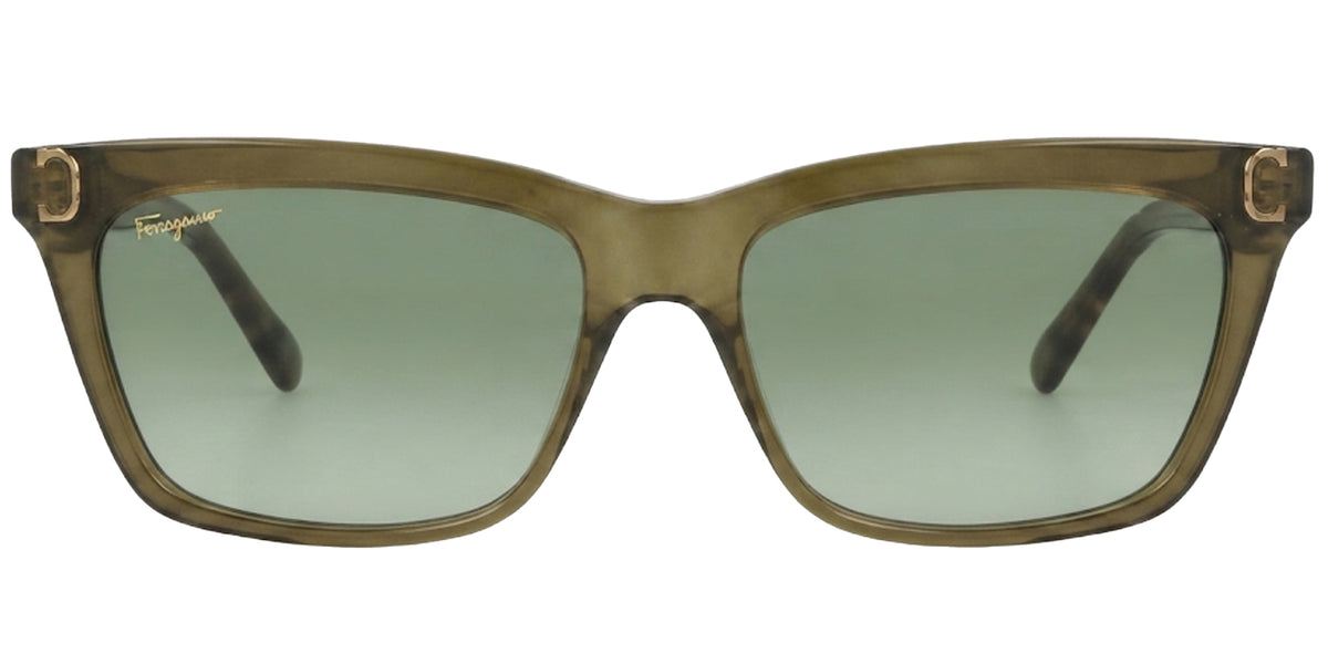 Ferragamo Angled Square w/ Gradient Lens