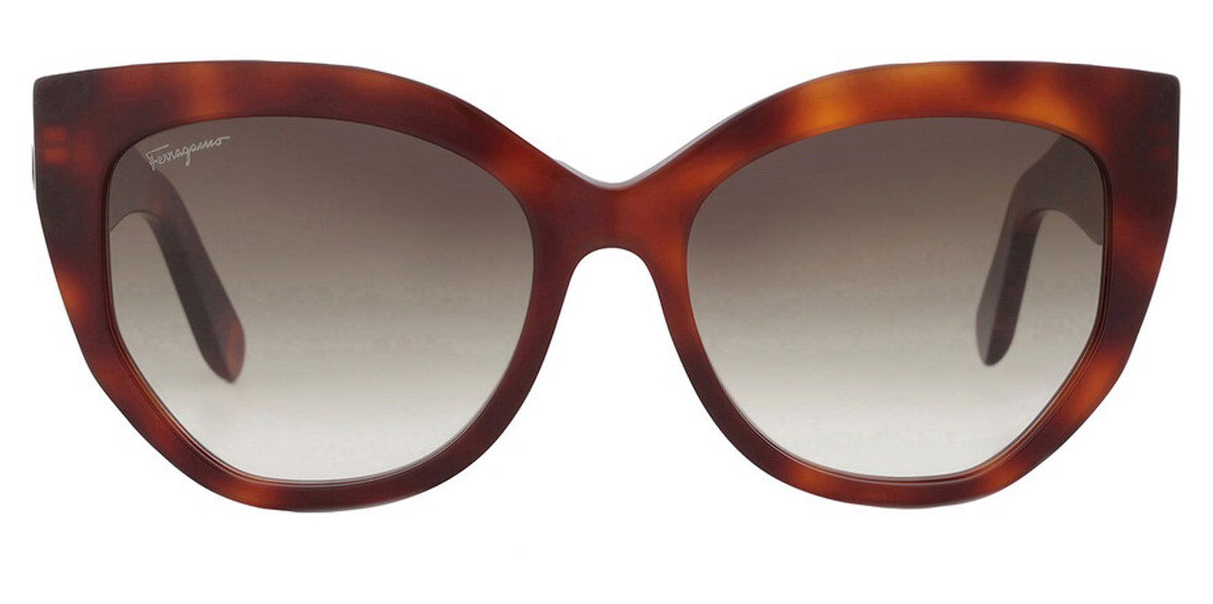 Ferragamo Tortoise Cat Eye w/ Gradient Lens