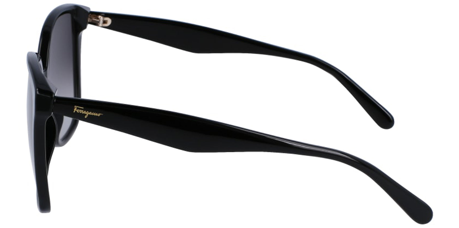 Salvatore Ferragamo Black Butterfly w/ Gradient Lens