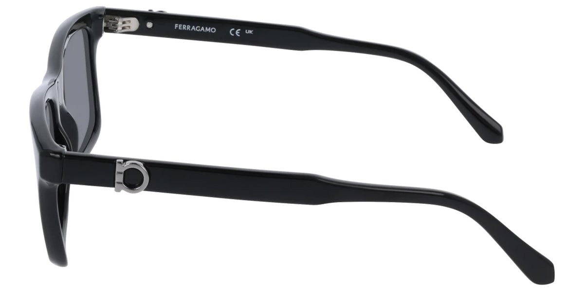Ferragamo Rectangle w/ Gancio Temple Detail