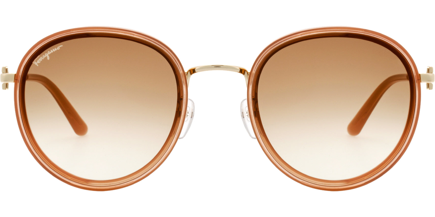 Salvatore Ferragamo Alt/Asian Fit Vintage Style Round - Eyedictive