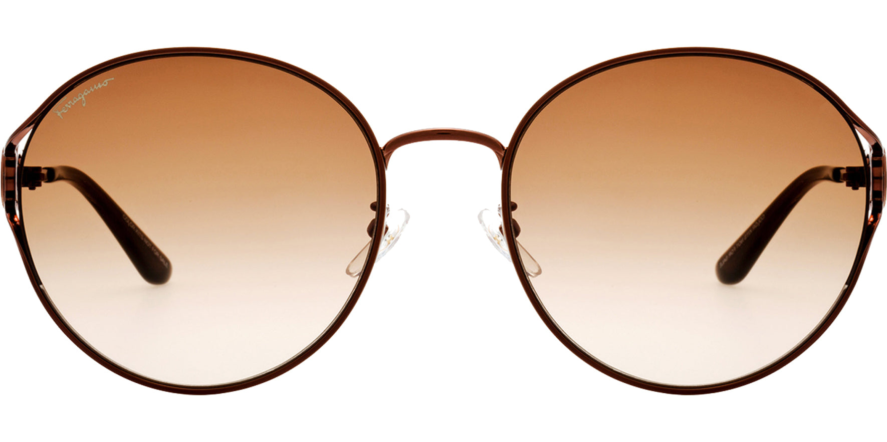 Salvatore Ferragamo Alt Fit Oversize Cutaway Round - Eyedictive