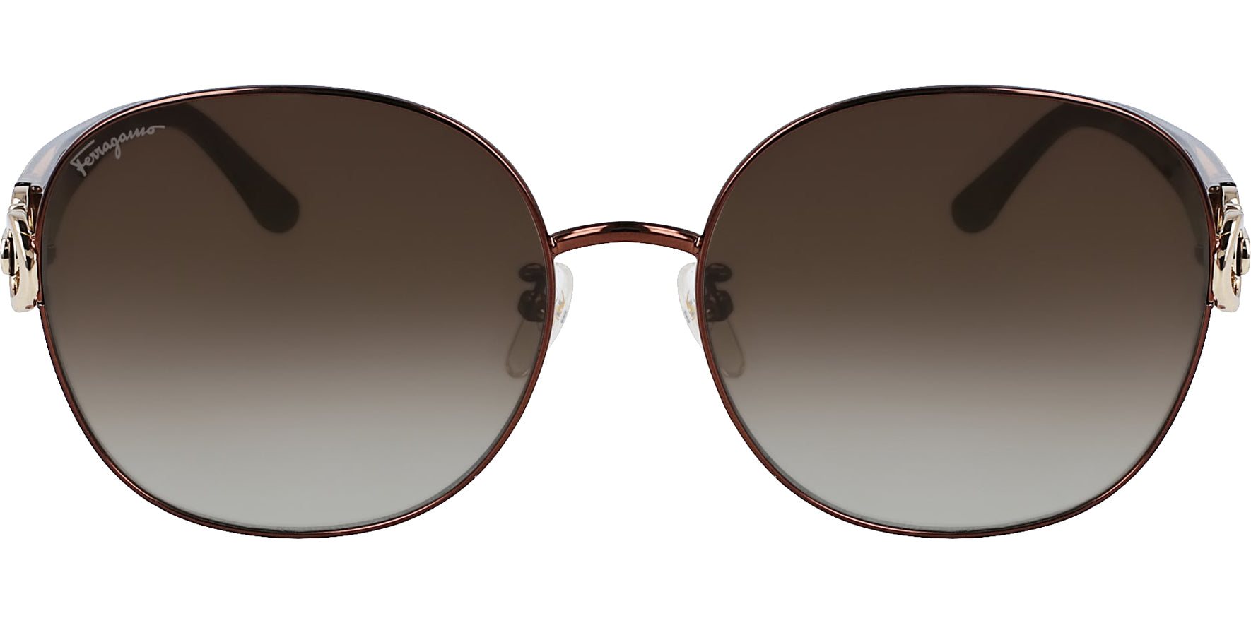 Salvatore Ferragamo Alt Fit Oversize Round w/ Gradient Lens - Eyedictive