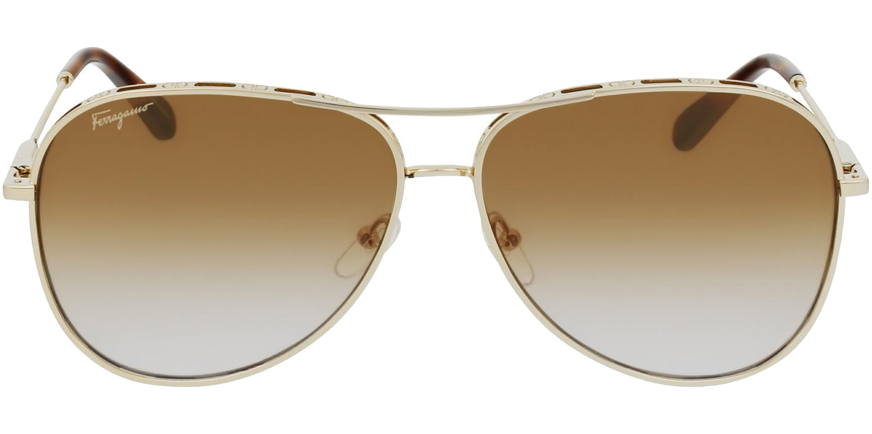 Ferragamo Aviator w/ Gradient Lens