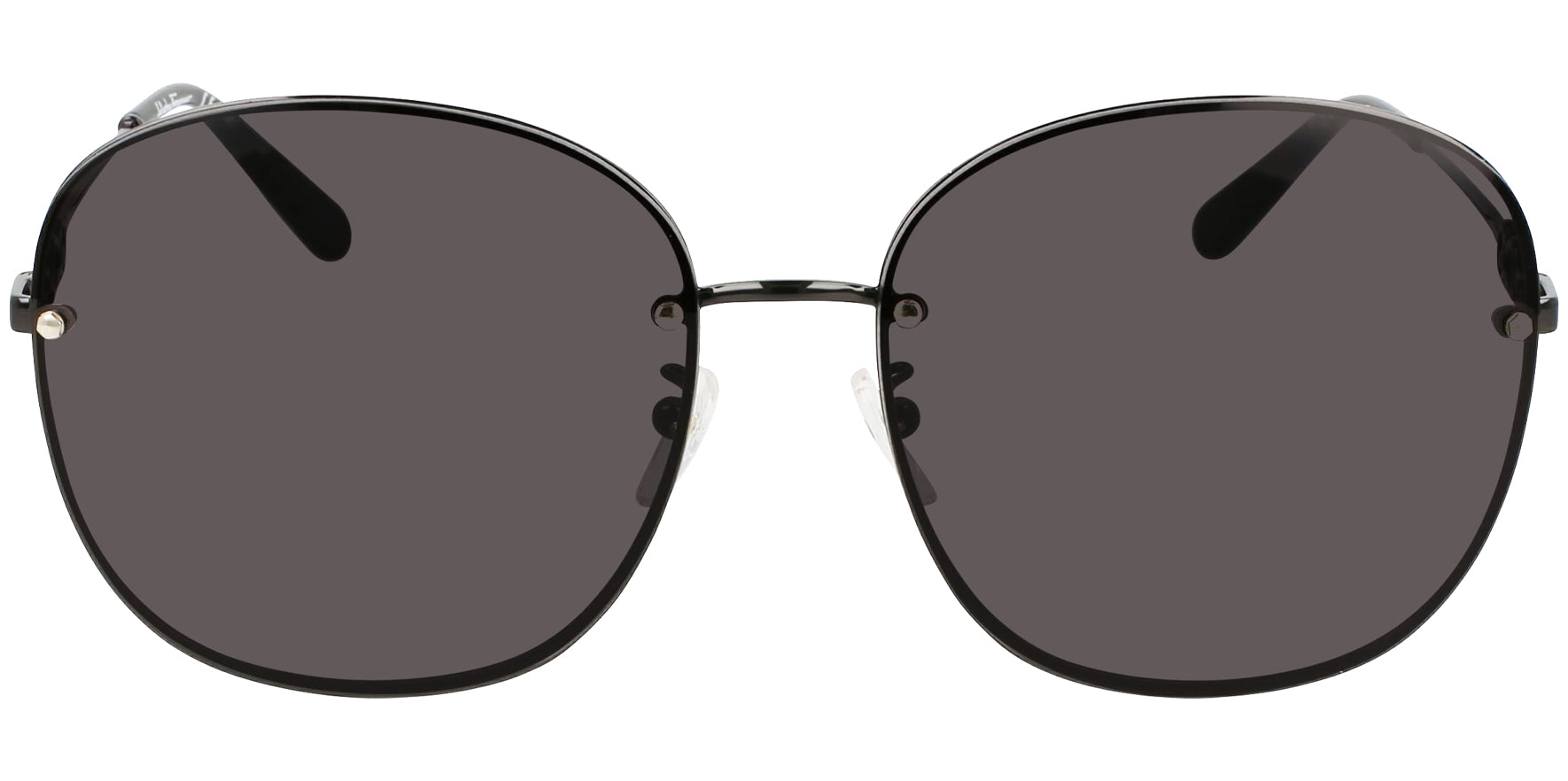 Salvatore Ferragamo Black Oversized Round - Eyedictive