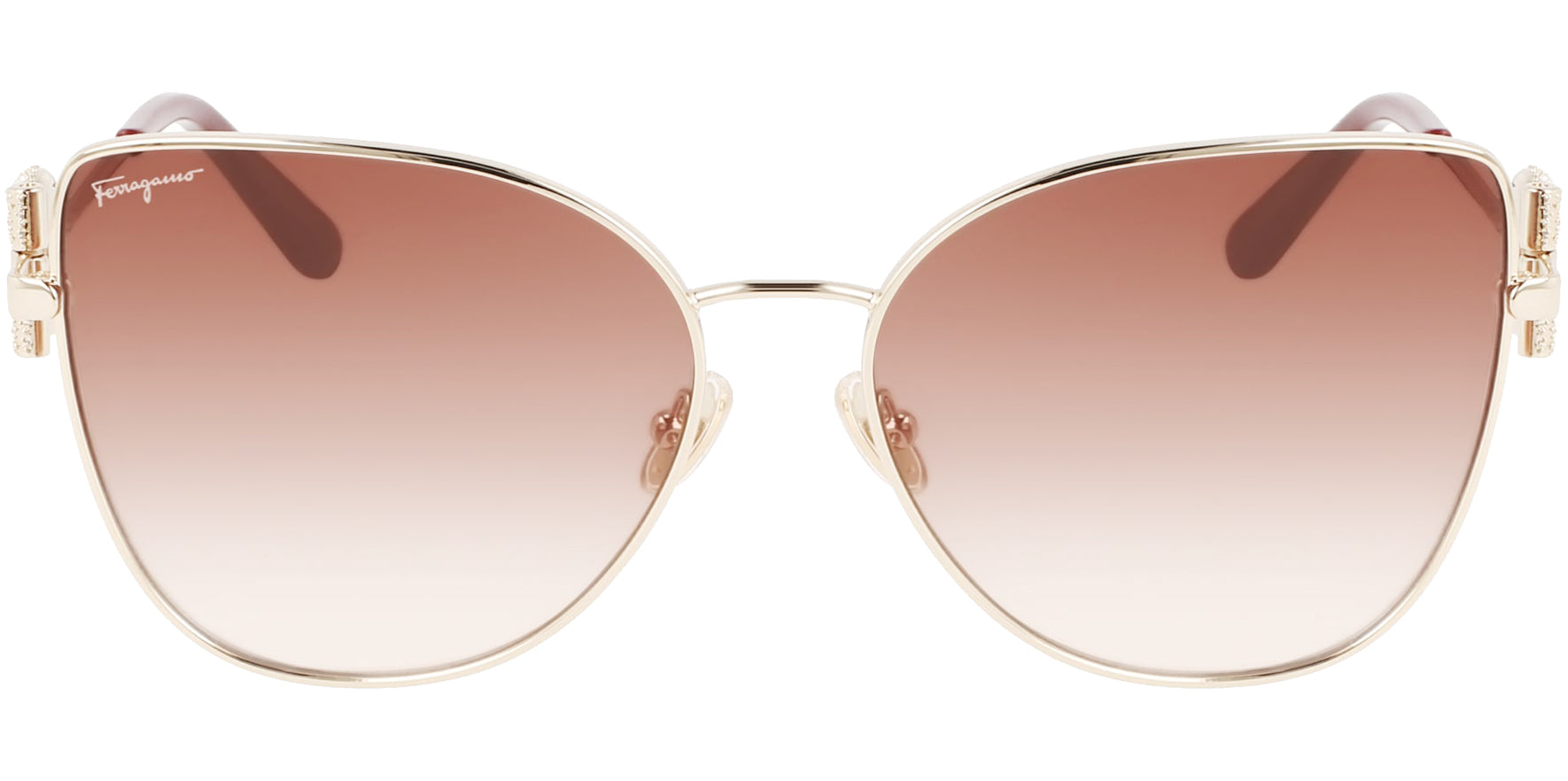 Salvatore Ferragamo Oversized Cat Eye W/ Gradient Lens