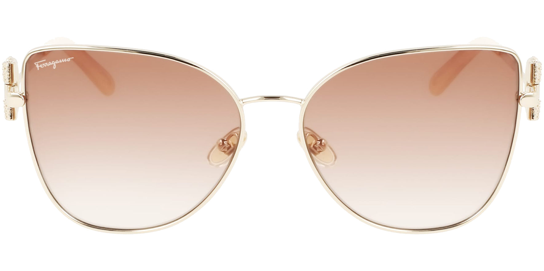 Salvatore Ferragamo Oversized Cat Eye W/ Gradient Lens