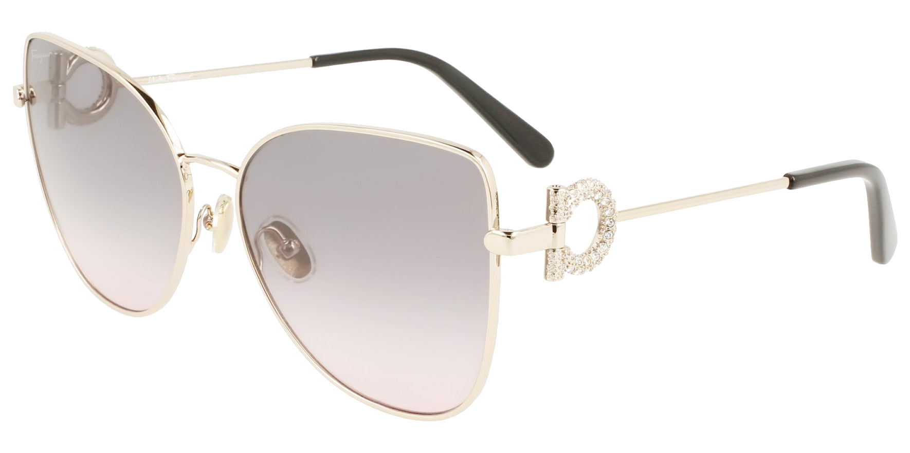 Salvatore Ferragamo Oversized Cat Eye W/ Gradient Lens