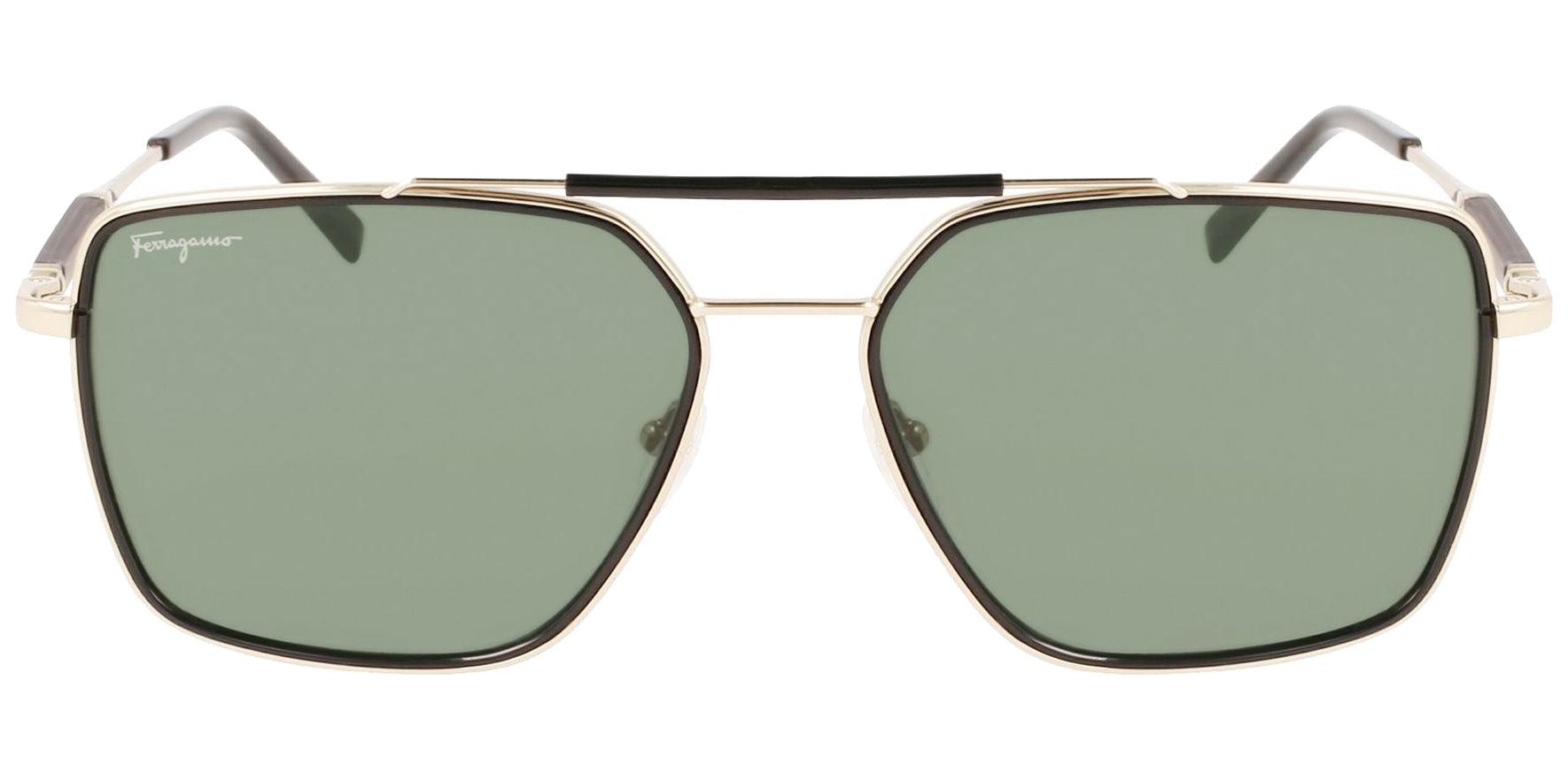 Ferragamo Titanium Gold-Tone Black Navigator