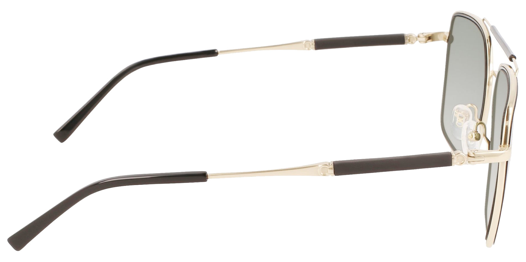 Ferragamo Titanium Gold-Tone Black Navigator