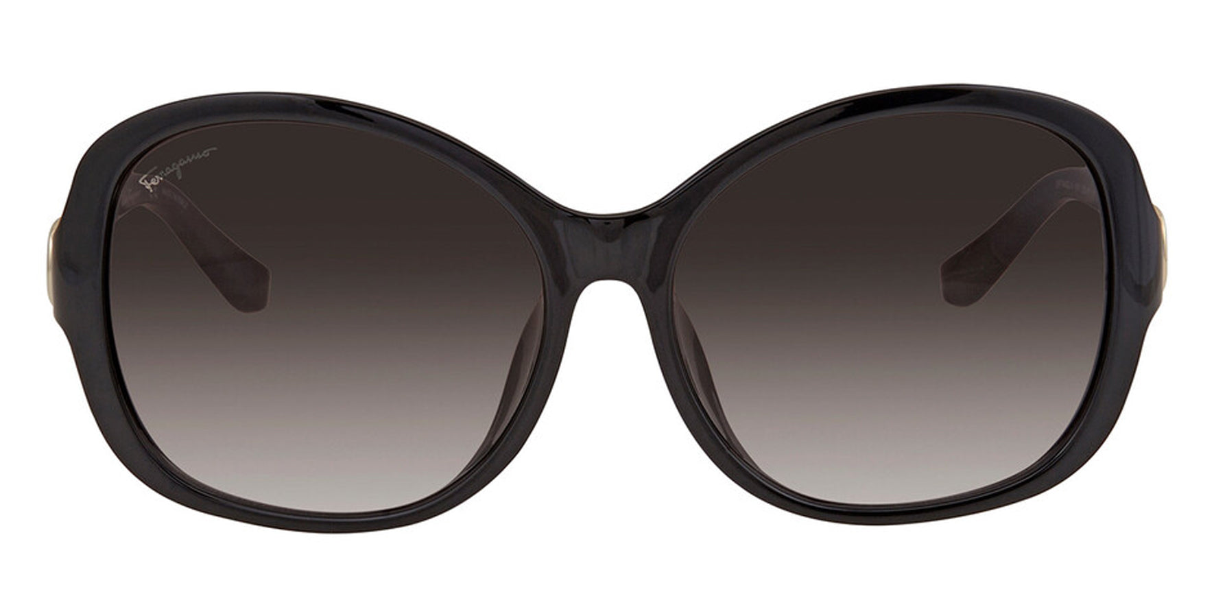 Salvatore Ferragamo Black Butterfly w/ Gradient Lens