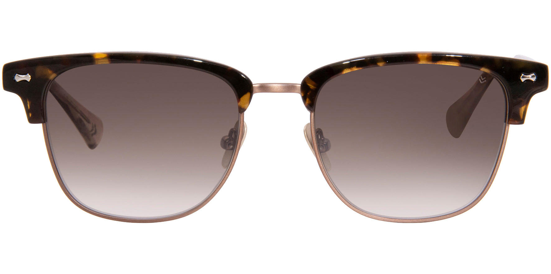 John Varvatos Havana Classic Brow-Line w/ Gradient Lens