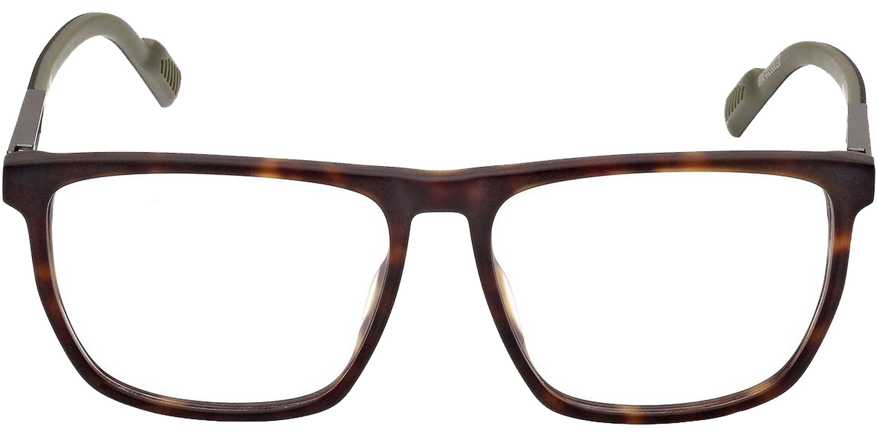 Adidas Dark Havana Soft Square Eyeglass Frames