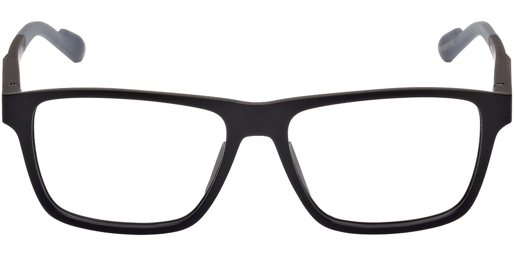 Adidas Matte Black Rectangle Eyeglass Frames