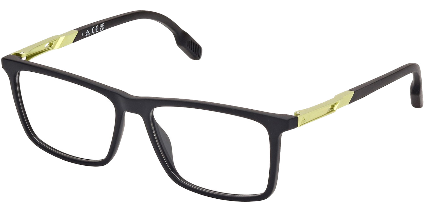 Adidas Rectangle Eyeglass Frames w/ Steel Hinges