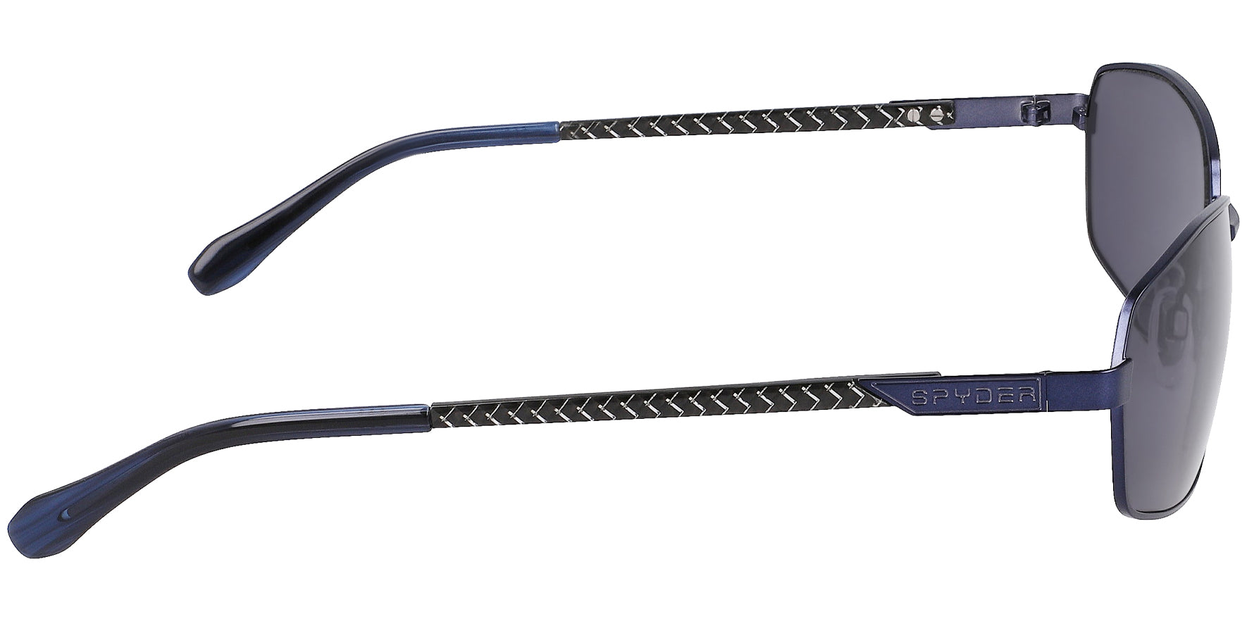 Spyder Navy Angled Rectangle w/ Carbon Fiber Temples