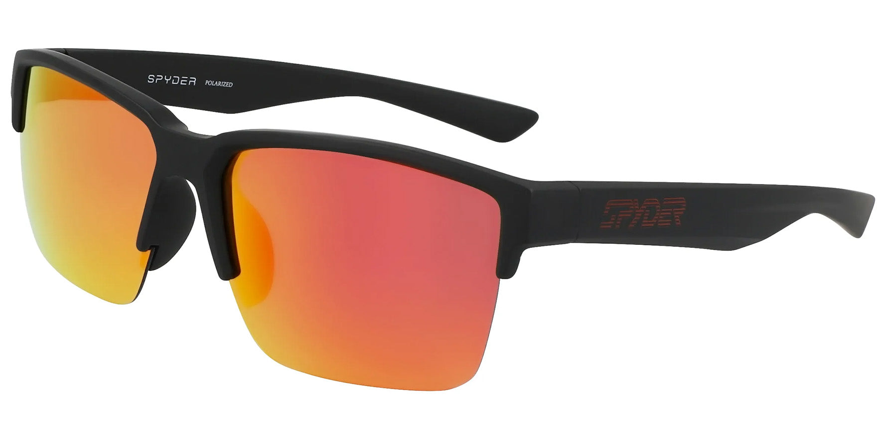 Spyder Polarized Semi-Rimless Brow-Line Sport