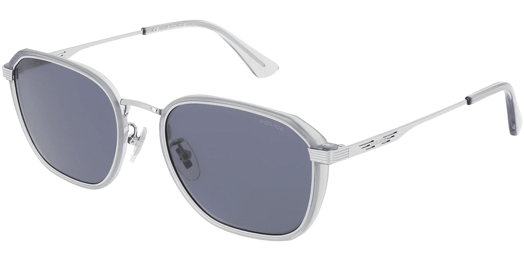 Police Code 3 Shiny Palladium Geometric Round – Eyedictive