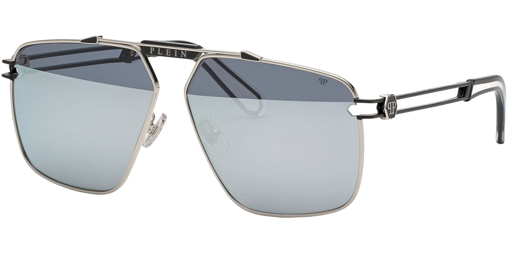 Philipp Plein Titanium Navigator w/ Mirror Lens