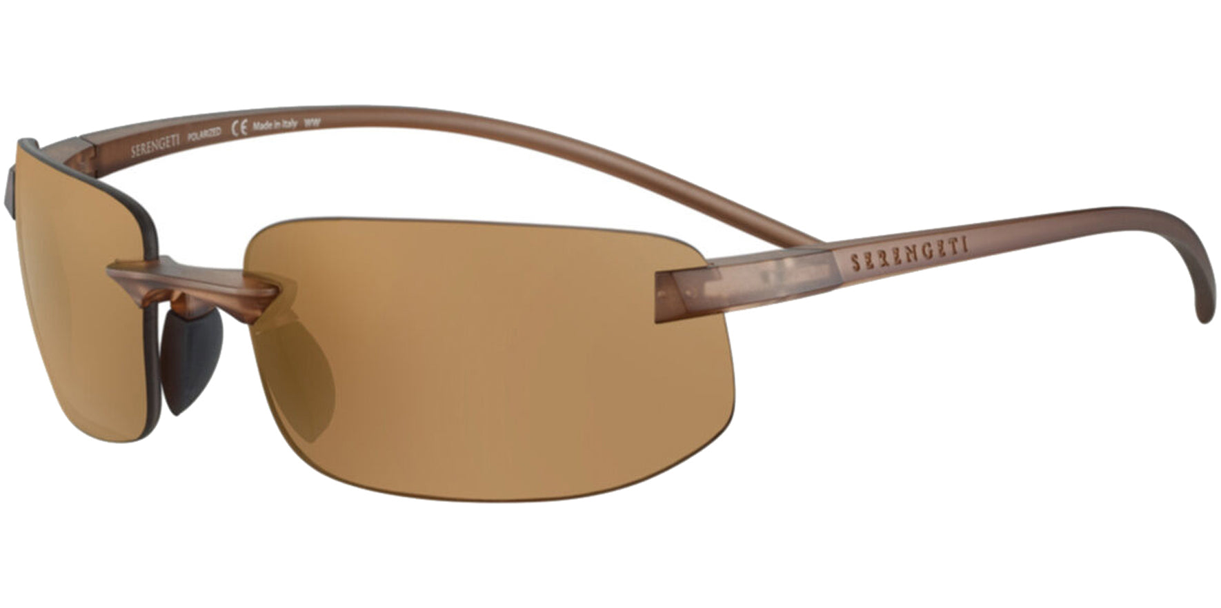 Serengeti Lupton Small Polarized Rimless Wrap