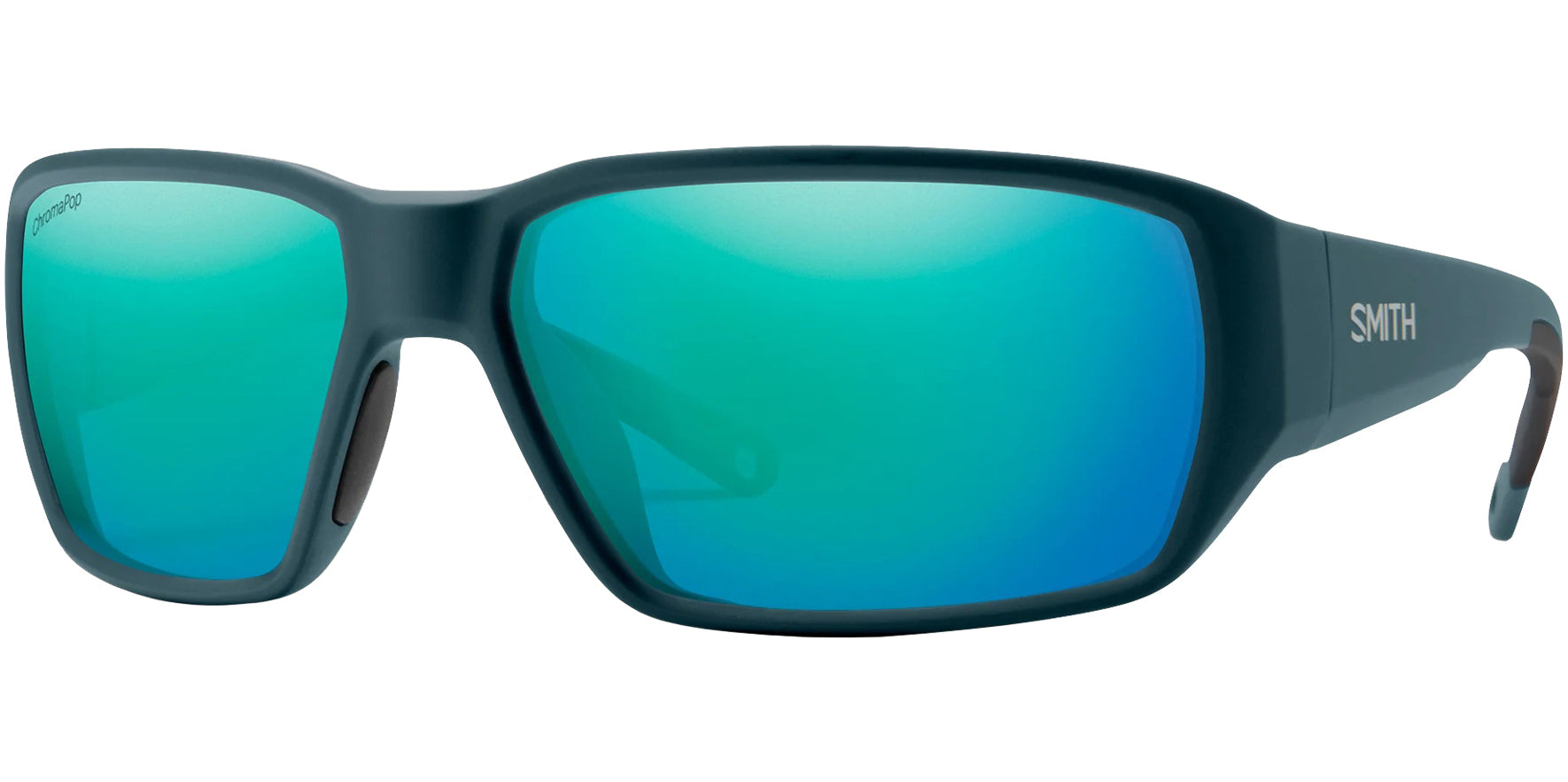 Smith Optics Hookset Polarized ChromaPop Matte Pacific Wrap w/ Glass Lens