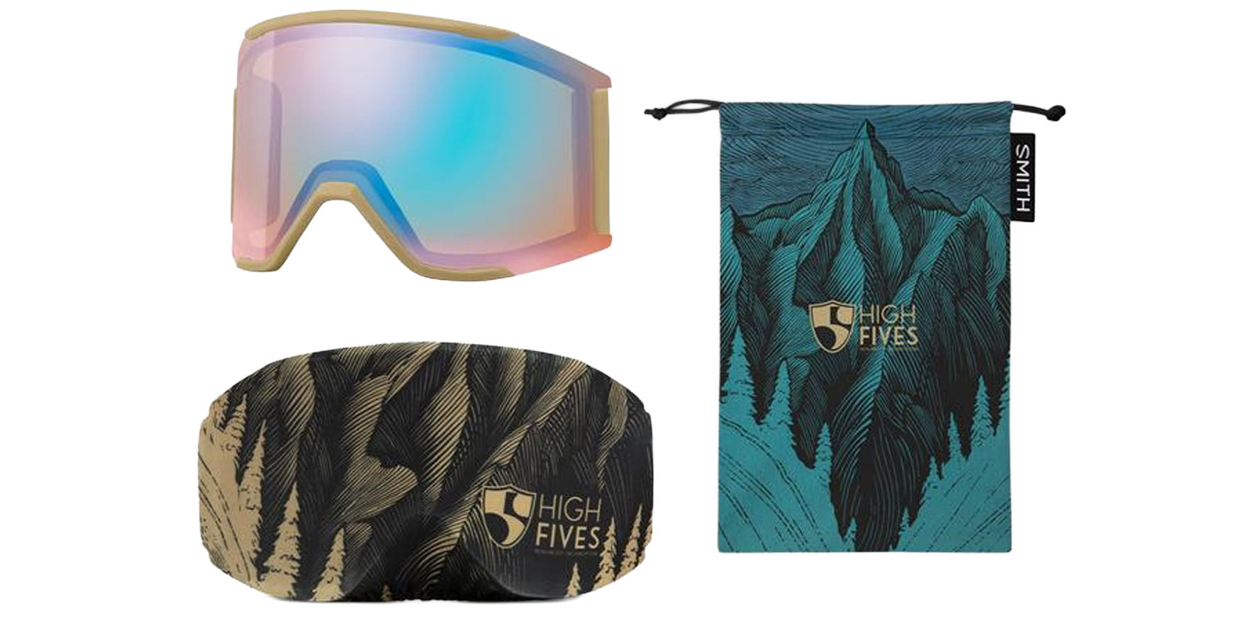 Smith Optics Squad MAG ChromaPop Snow Goggles w/ Bonus Lens
