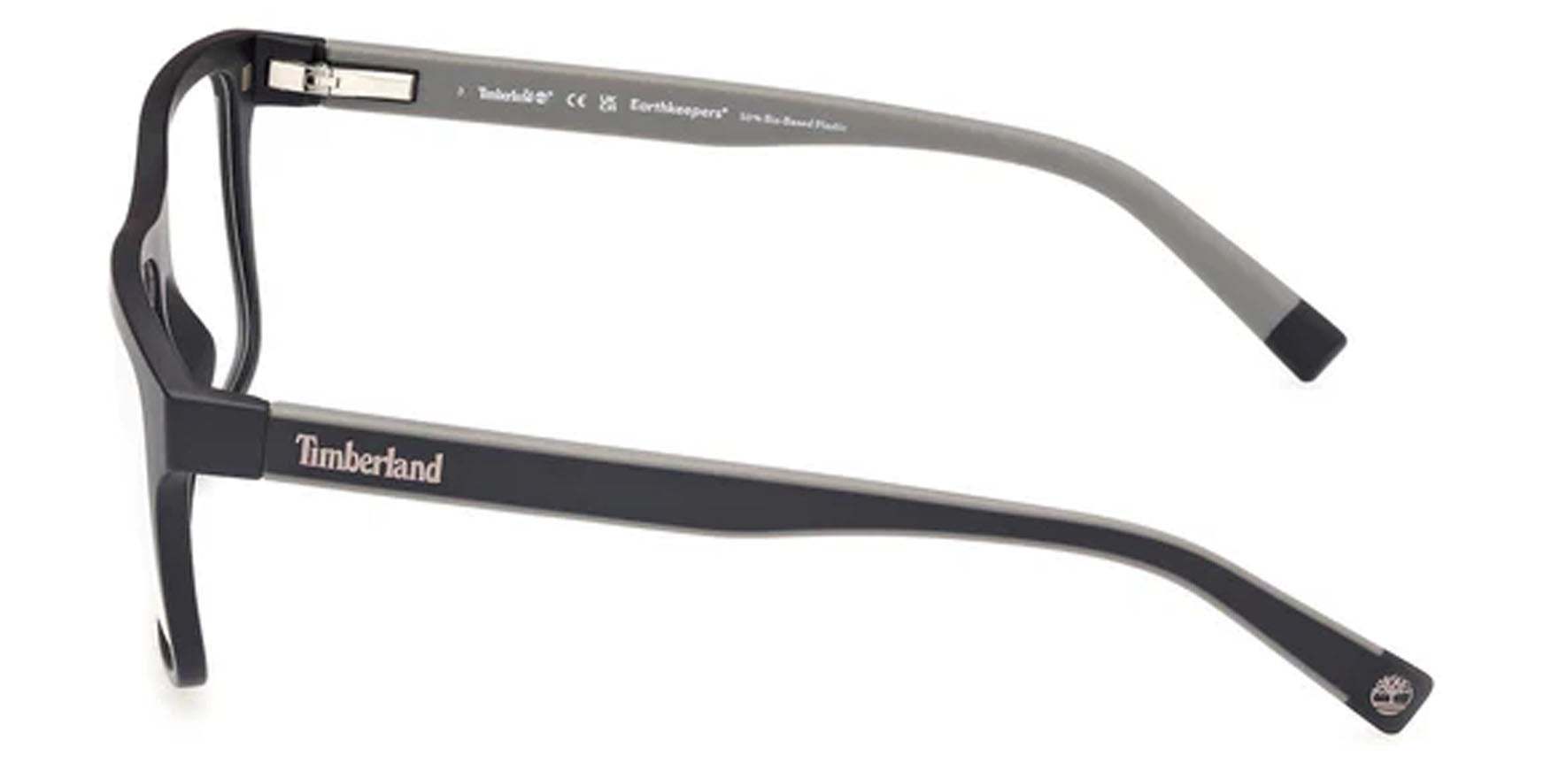 Timberland Square Eyeglass Frame w/ Polarized Clip-On