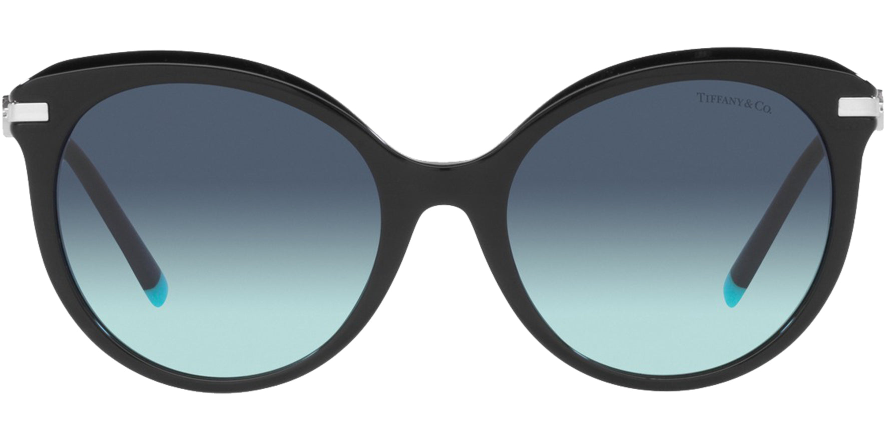 Tiffany &amp; Co. Black Round Cat Eye w/ Gradient Lens - Eyedictive